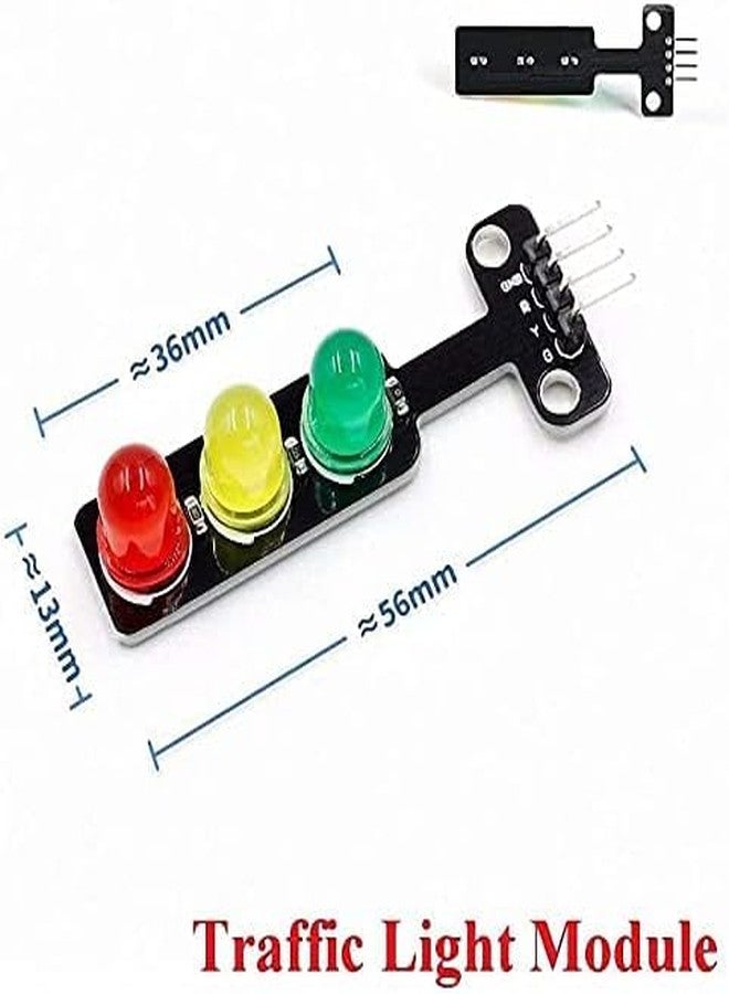 Electrobot 5PCS Mini Traffic Light LED Module 5V 5mm Display Board for UNO Rduino Raspberry Pi Electronic DIY STEM Projects Traffic Light System Compatible with Microcontrollers - Image 5